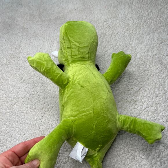 Weighted Dinosaur Plushie Pillow, Green, 16 Inch - Picture 6 of 7